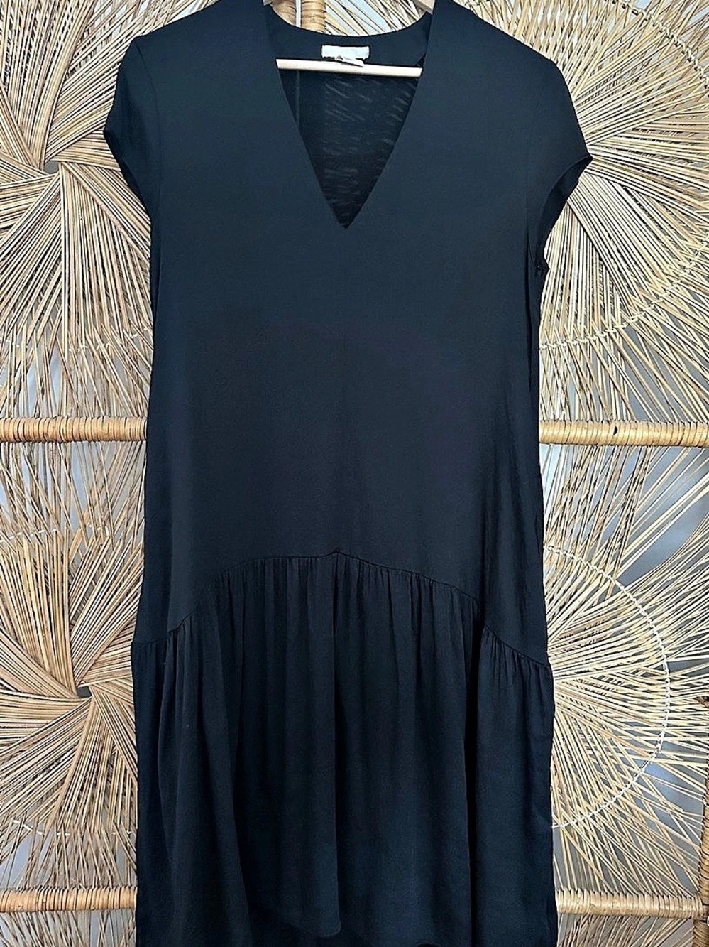 H&M Black Mini Dress Size 6 Like New